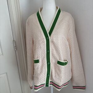 Ivy Storehouse Vintage Tweed Cardigan Sweater Large